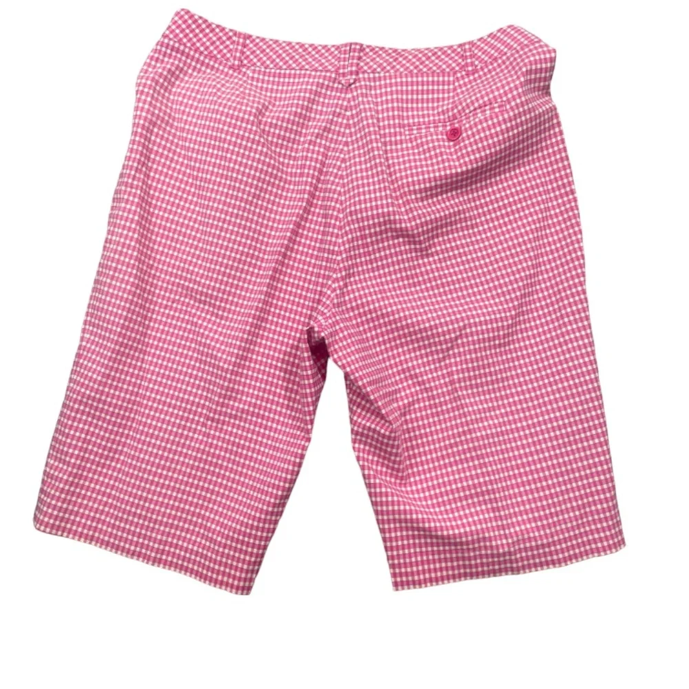EP 14‎ Shorts Pink White Check Cotton Spandex